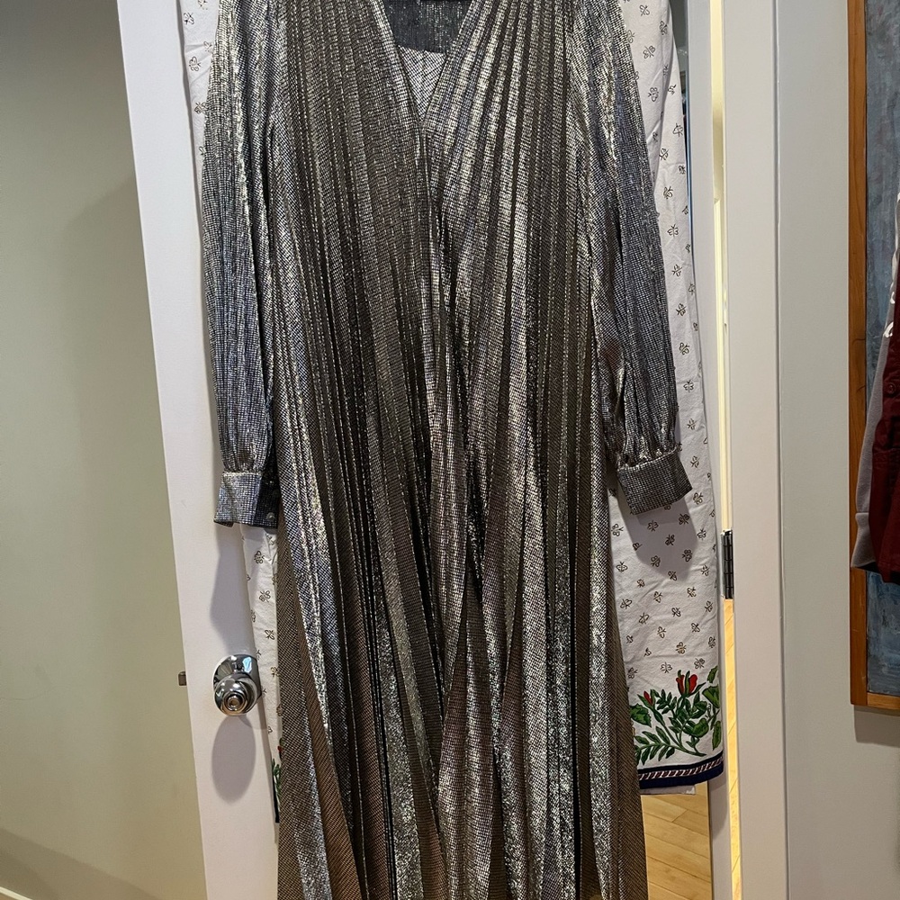 Gold Metallic Long Dress